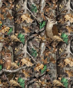 Realtree Fleece Fabric Camo Deer
