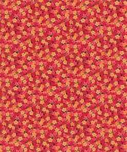 Coral Floral Quilt Cotton Fabric by Keepsake Calico