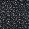 Coffins On Black Cotton Fabric