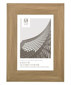 5 x 7 Light Brown Tabletop Picture Frame by Place   Time