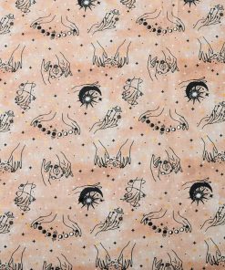 Mystical Rose Gold Novelty Metallic Cotton Fabric