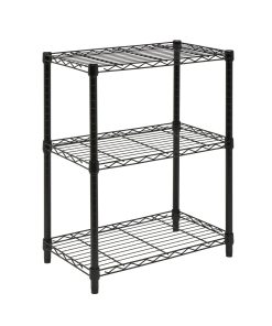 Honey Can Do 24 x 30 Heavy Duty 3 Tier Adjustable Shelving Unit 250lbs