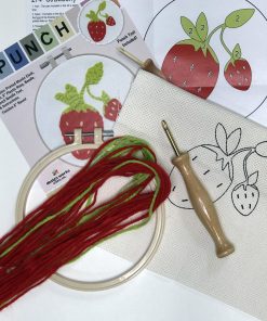 Design Works 6 Strawberry Punch Needle Kit
