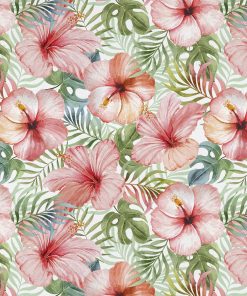 David Textiles Tropical Blush Floral Novelty Cotton Fabric