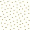 RoomMates Wallpaper Gold Dot