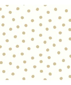 RoomMates Wallpaper Gold Dot