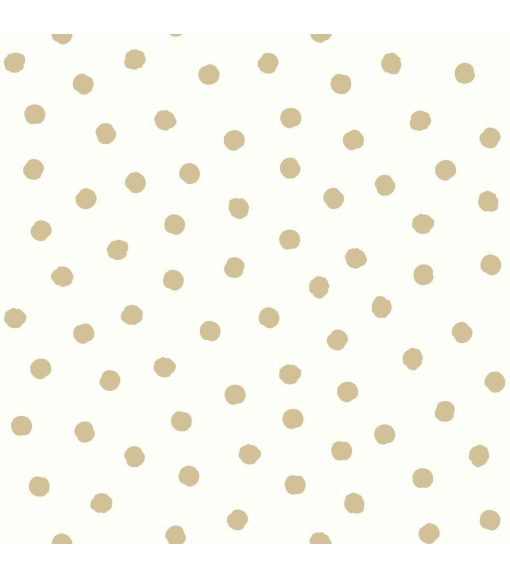 RoomMates Wallpaper Gold Dot