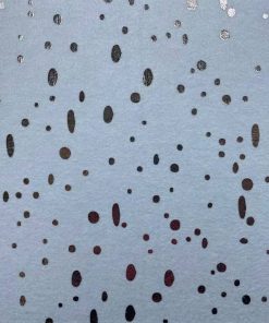 Speckle Blue Foil Flannel Fabric