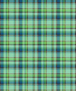 Mint Blue Red Plaid Super Snuggle Flannel Fabric