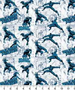 Black Panther Comic Tonal Pop Culture Cotton Fabric