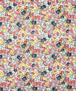70s Floral on White Quilt Cotton Fabric by Keepsake Calico