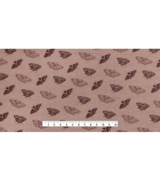 Tonal Moths Super Snuggle Flannel Fabric - Image 4