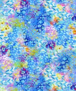 Blue Painted Packed Blender Premium Cotton Fabric