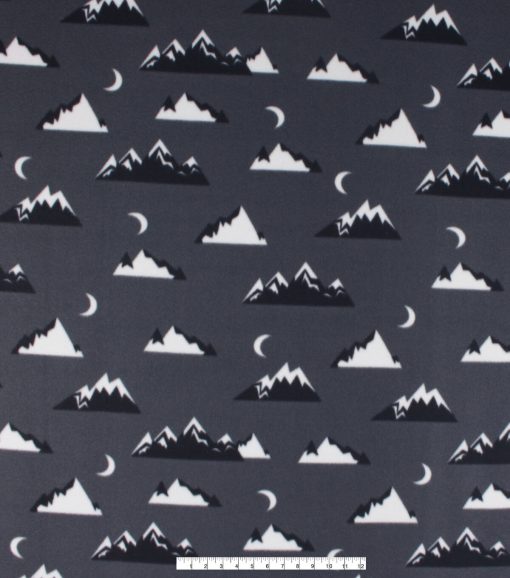 Mountains Blizzard Prints Fleece Fabric - Image 4