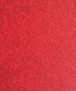 Red Leaf Textured Quilt Cotton Fabric by Keepsake Calico