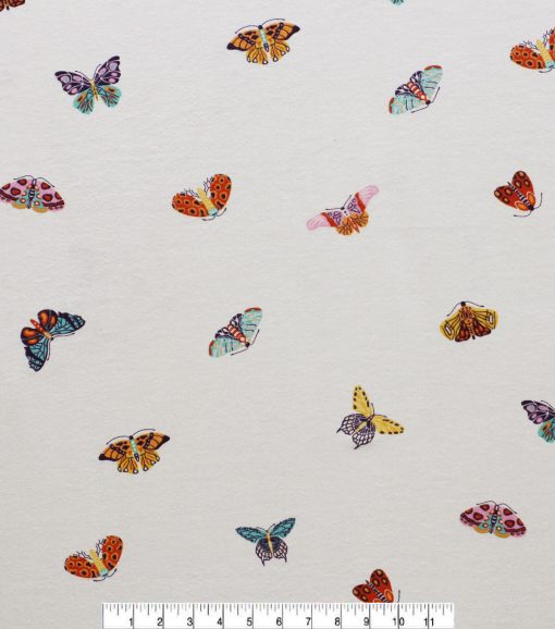 Butterflies Allover Super Snuggle Flannel Fabric - Image 2