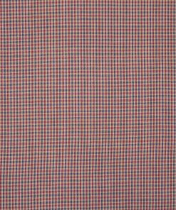 Red Mini Check Yarn Dyed Patriotic Cotton Fabric
