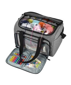 9.5 x 15 All In One Gray Square Storage Bag by Big Twist - 1