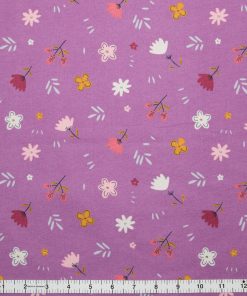 POP! Floral Purple Super Snuggle Flannel Fabric