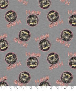 Def Leppard Icon Heathered Cotton Fabric