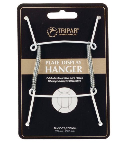 TRIPAR White Vinyl Plate Display Hanger - Image 2