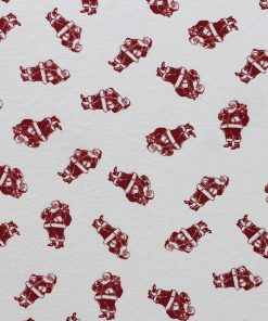 Red Santa on White Super Snuggle Christmas Flannel Fabric
