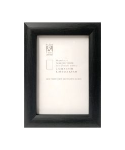 2.5 x 3.5 Matte Black Plastic Tabletop Picture Frame by Place   Time