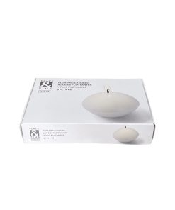 2 White Unscented Floating Tealights 6pk by Place   Time