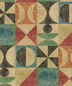 Surface Style 20.5  x 18  Noir Take Form Peel   Stick Wallpaper