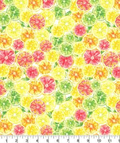 Fabric Traditions Novelty Cotton Fabric Lemon Lime Slices