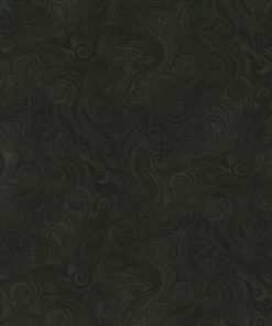 Bold Black Swirls Cotton Fabric by Keepsake Calico