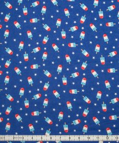 POP! Super Snuggle Patriotic Popsicle Flannel Fabric