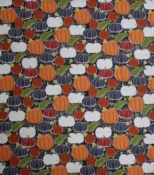 Modern Pumpkins Gourds Harvest Cotton Fabric - Image 2