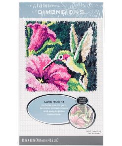 Dimensions Latch Hook Kit 16 x16  Hummingbird
