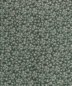Floral Green 108 Wide Flannel Fabric