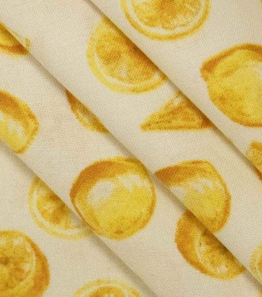 Tossed Lemons Novelty Cotton Fabric - Image 3
