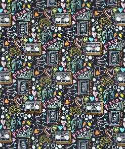 Girl Icon Sketch Super Snuggle Flannel Fabric