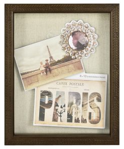 MCS 8 10 Linen Farmhouse Debossed Wood Shadowbox Frame