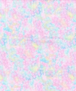 Pastel Tie Dye Eggs Easter Cotton Fabric