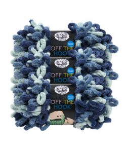 Lion Brand Off The Hook Loop Jumbo Polyester Yarn 3 Bundle