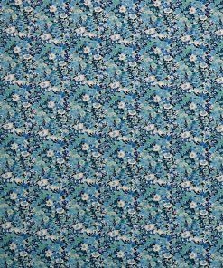 108 Blue Modern Floral Wide Flannel Fabric