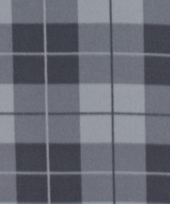Gray Box Plaid Blizzard Prints Fleece Fabric
