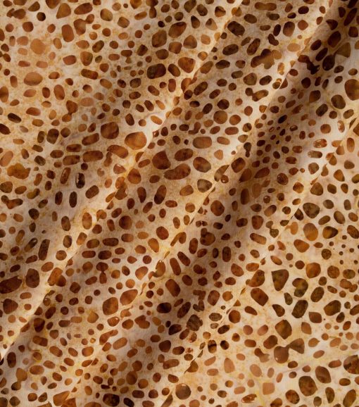 Brown Dots Batik Cotton Fabric - Image 3