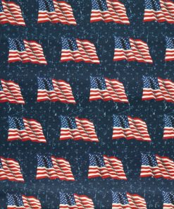 US Flag Patriotic Cotton Fabric