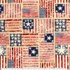 Americana Flags Super Snuggle Flannel Fabric