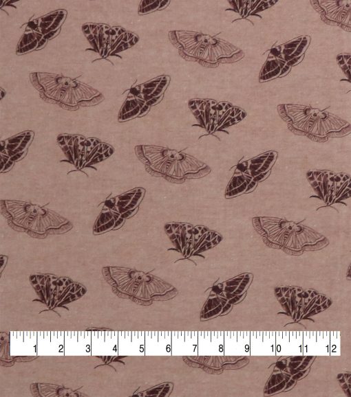 Tonal Moths Super Snuggle Flannel Fabric - Image 3