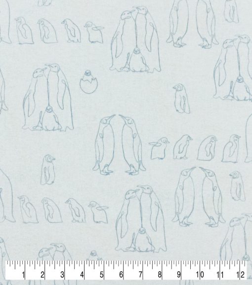 Penguins Super Snuggle Flannel Fabric - Image 3