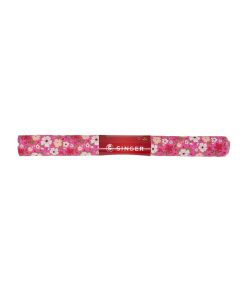 SINGER 18 x 21 Floral on Pink Cotton Fabric Quarter 1pc
