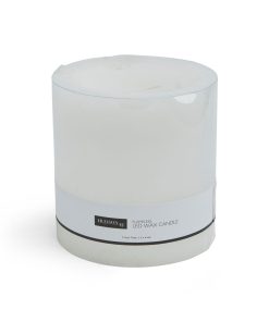 6 x 6 LEDWhite Smooth Wax Pillar Candle by Hudson 43