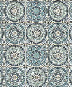 Surface Style 20.5  x 18  Capri Color Wheel Peel   Stick Wallpaper